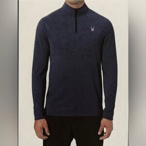 Spyder Dark Blue Performance Pullover Medium